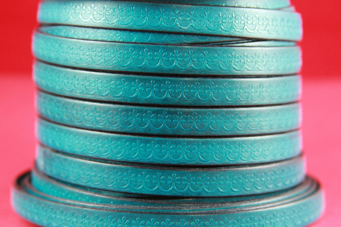 MADE in EUROPE 24" flat leather cord, 10mm leather cord, genuine leather cord (507/10/08)