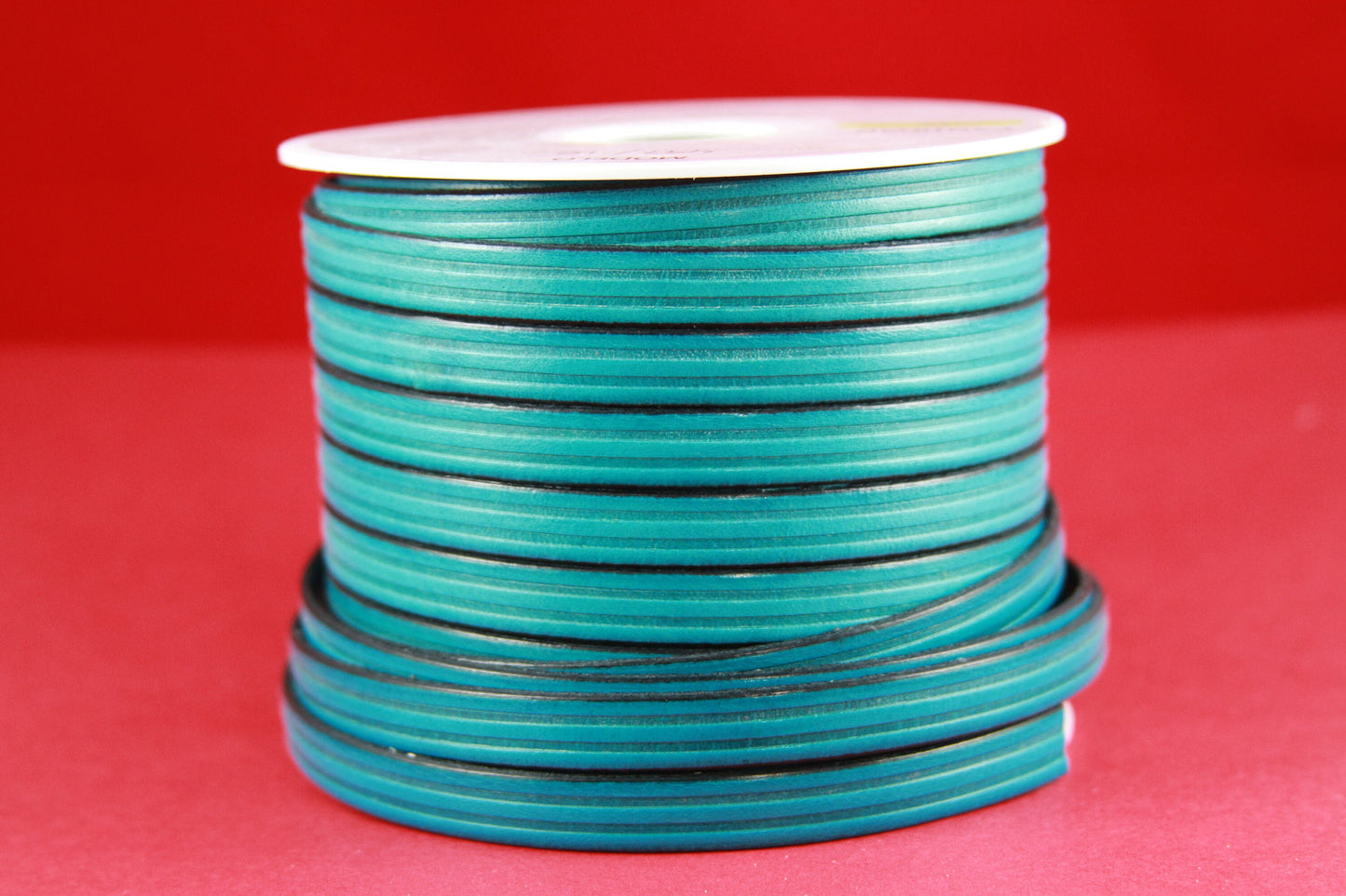 MADE in EUROPE 24" flat leather cord, 10mm leather cord, genuine leather cord, stripped embossed 10mm leather cord(497/10/08)
