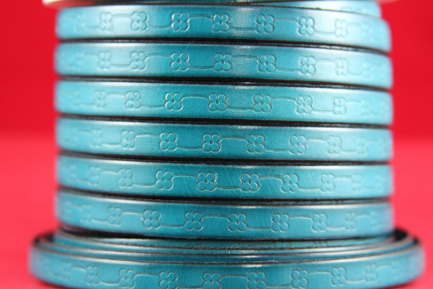MADE in EUROPE 24" flat leather cord, 10mm leather cord, genuine leather cord (492/10/08)