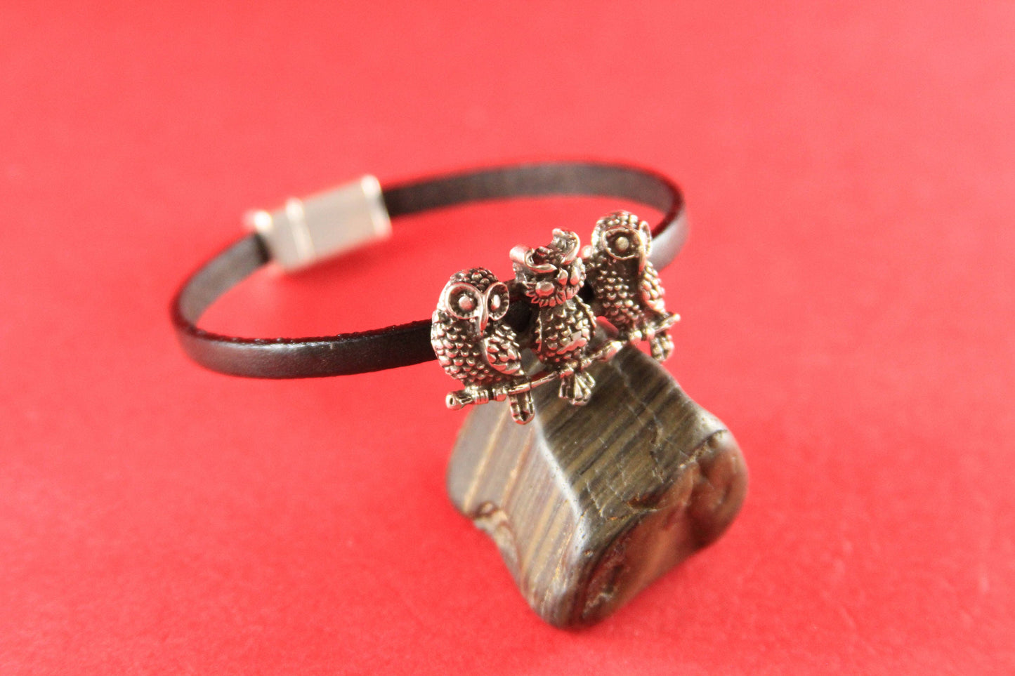 FS0333>>MADE in EUROPE zamak owls slider, flat cord zamak owl slider, flat cord zamak slider, focal piece for 6mm cord Qty1