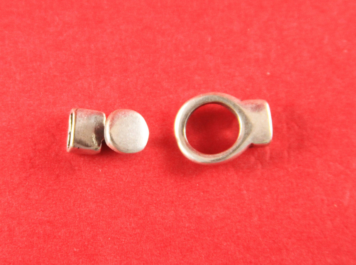 FC0296>>MADE in EUROPE  zamak hook clasp, flat cord hook clasp, bracelet hook clasp, 6mm flat cord clasp (78842/06) Qty1