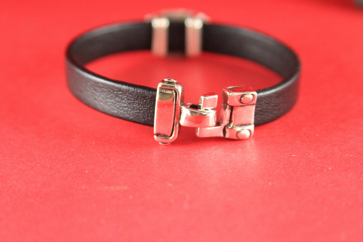 FC0134>> MADE IN EUROPE zamak hook clasp, flat cord hook clasp, 10mm flat cord zamak hook clasp, (7429) Qty1