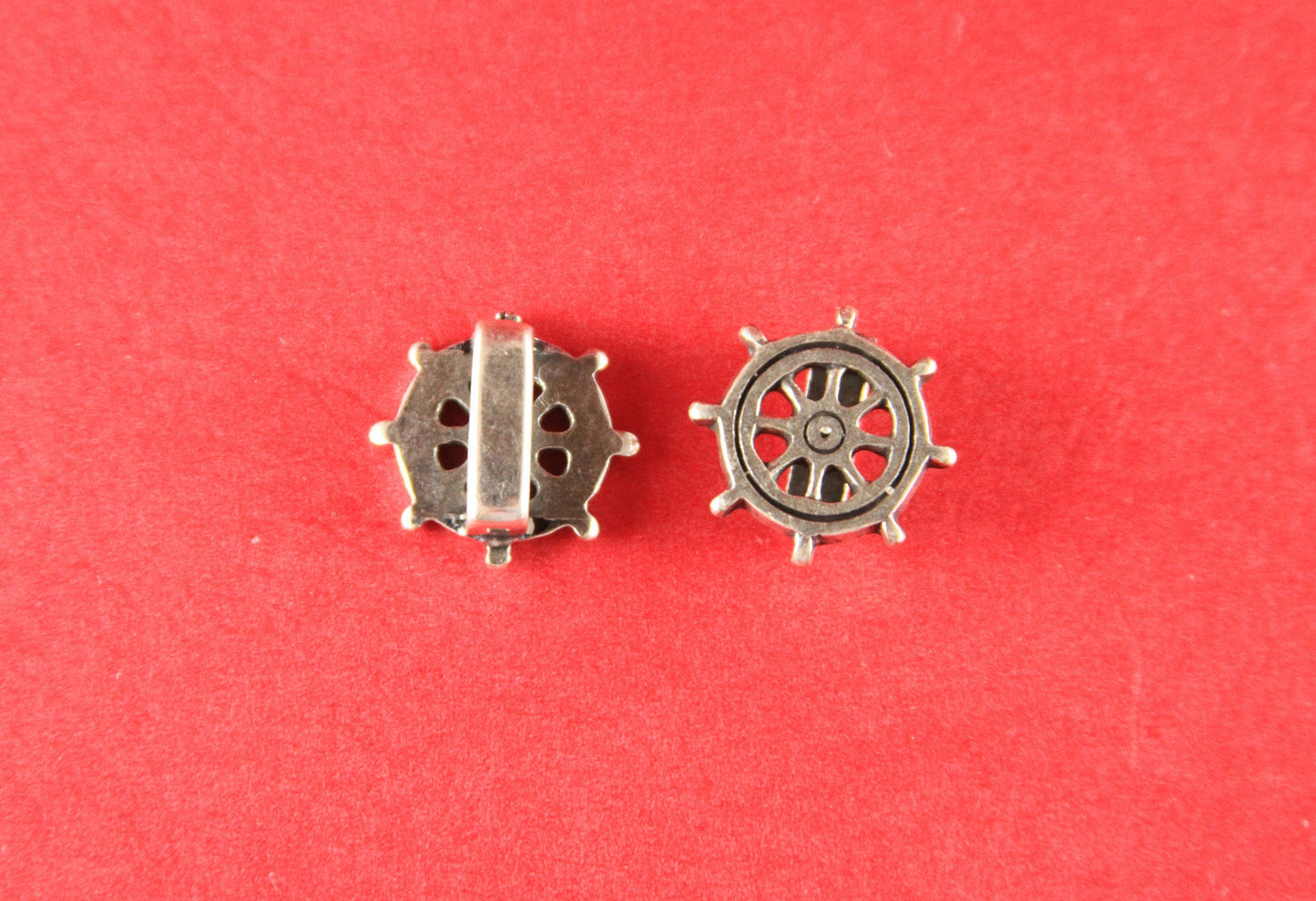 FS0151>>MADE in EUROPE  2 zamak rudder sliders, 10mm flat cord slider, 10mm steering wheel sliders, zamak rudder sliders Qty2