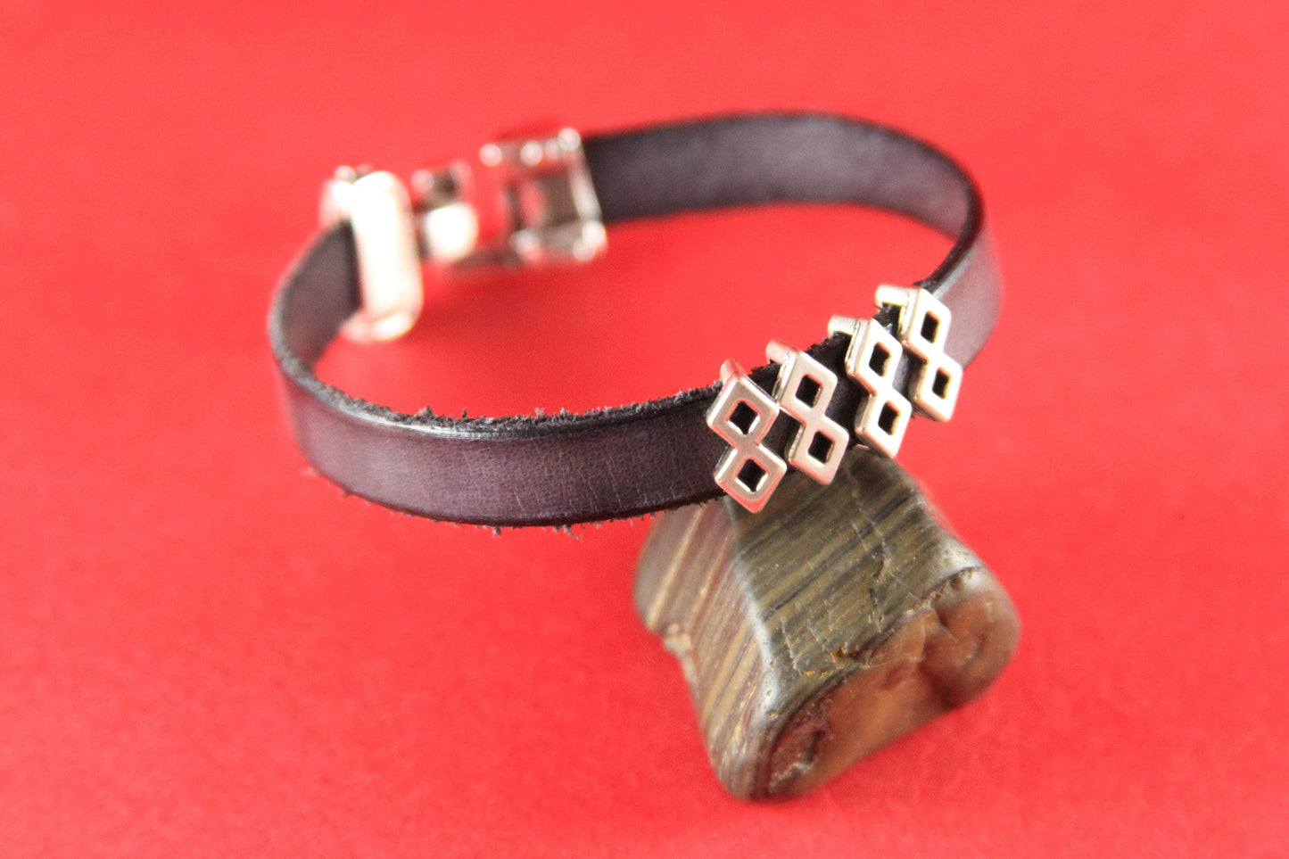 FS0146>> MADE in EUROPE 5 zamak sliders, 10mm flat cord slider bars, 10mm leather cord simple sliders, zamak sliders  Qty5