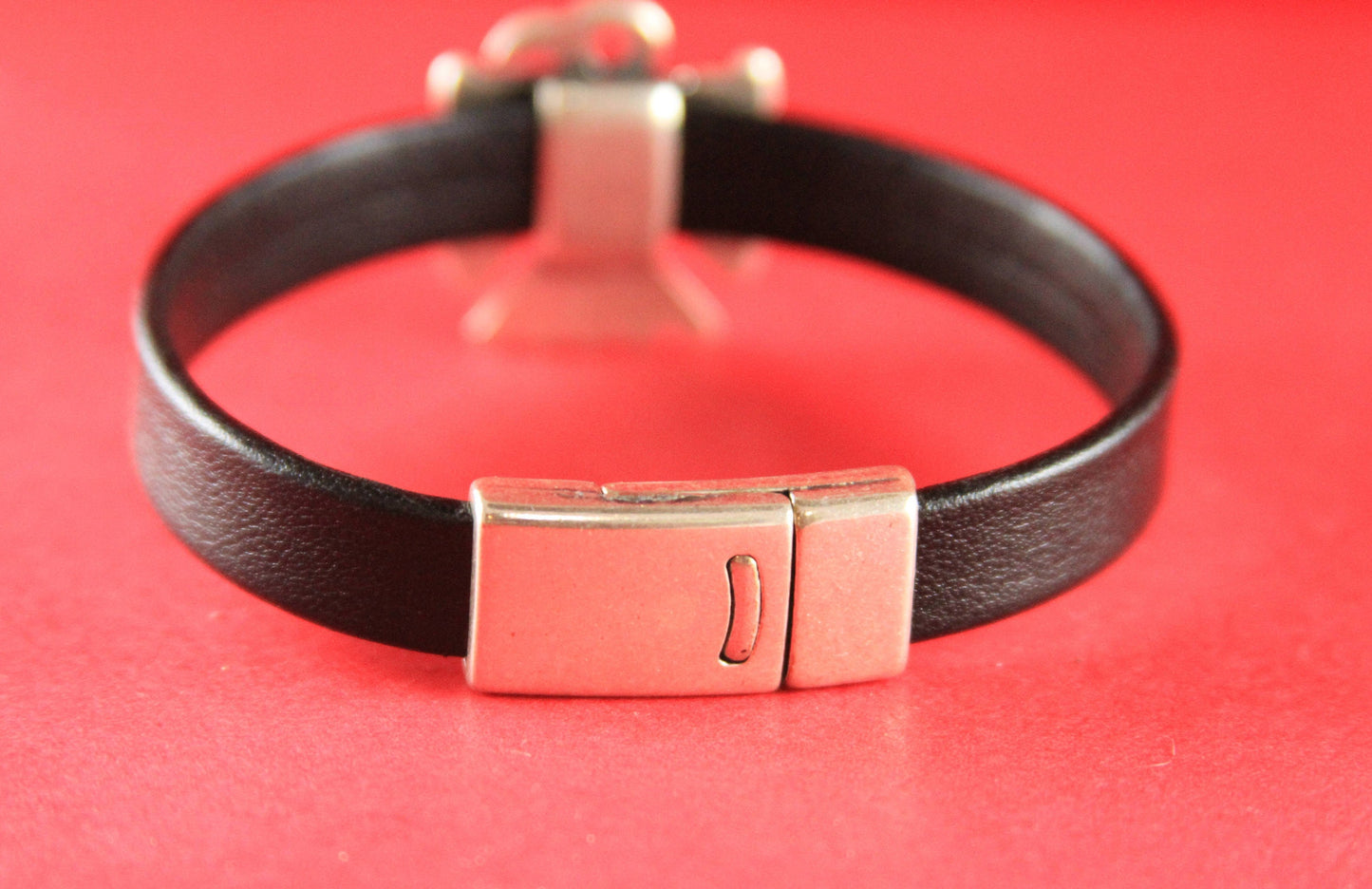 FC0054>>MADE IN EUROPE Zamak 10mm clasp, flat leather cord clasp, 10mm cord clasp, 10mm cord clasp Qty1