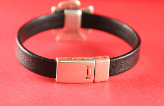 FC0054>>MADE IN EUROPE Zamak 10mm clasp, flat leather cord clasp, 10mm cord clasp, 10mm cord clasp Qty1