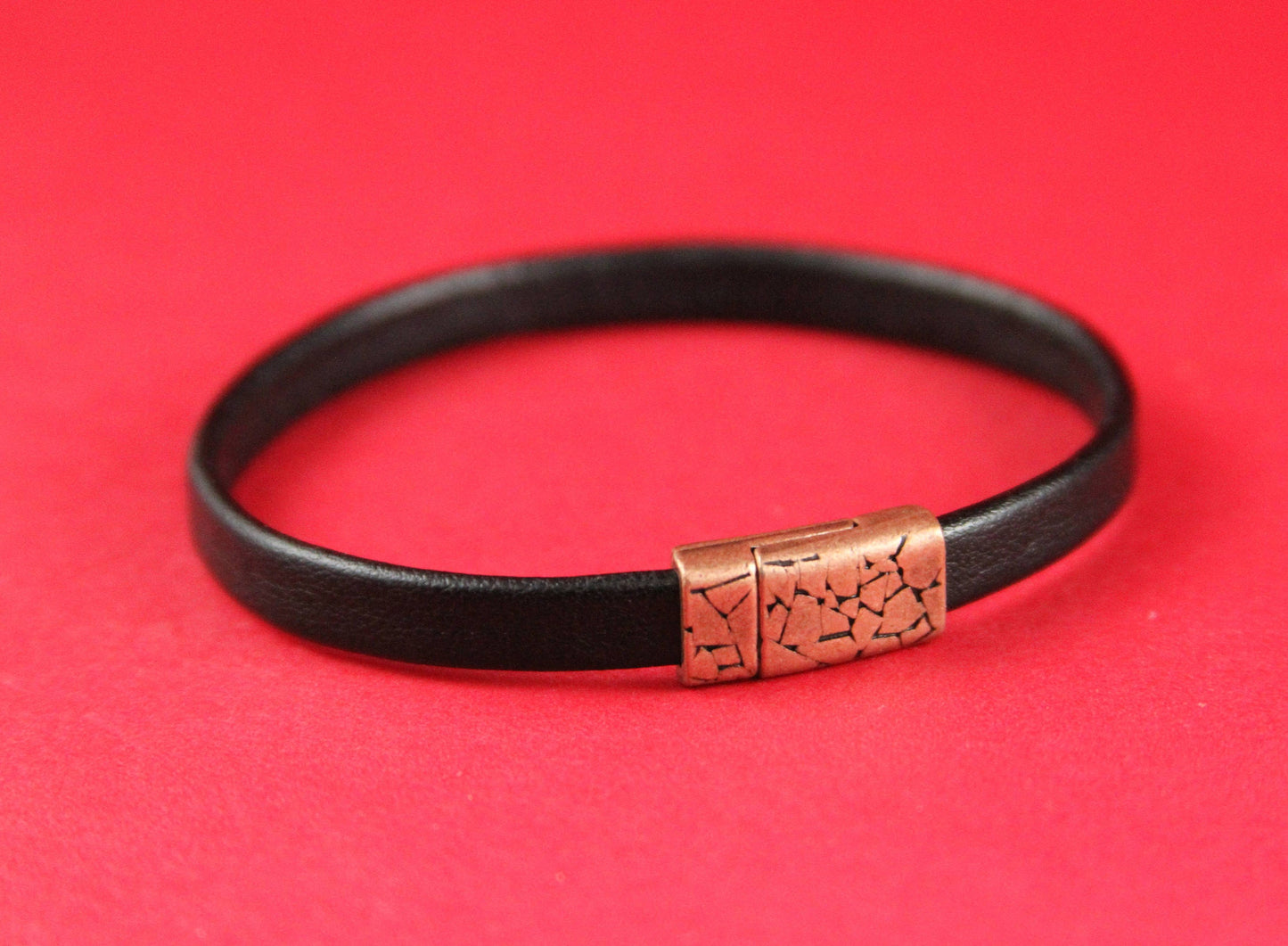 FC0110>>MADE in EUROPE zamak  clasp for flat 6mm cord, zamak cracked clasp for flat cord,  clasp for 6mm cord (TM6x2KR) qty1