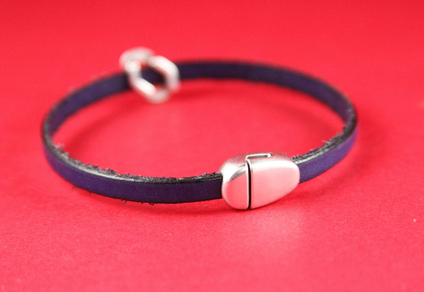 FC0141>>MADE IN EUROPE zamak  clasp, 5mm flat cord clasp, bracelet clasp, flat cord clasp Qty1