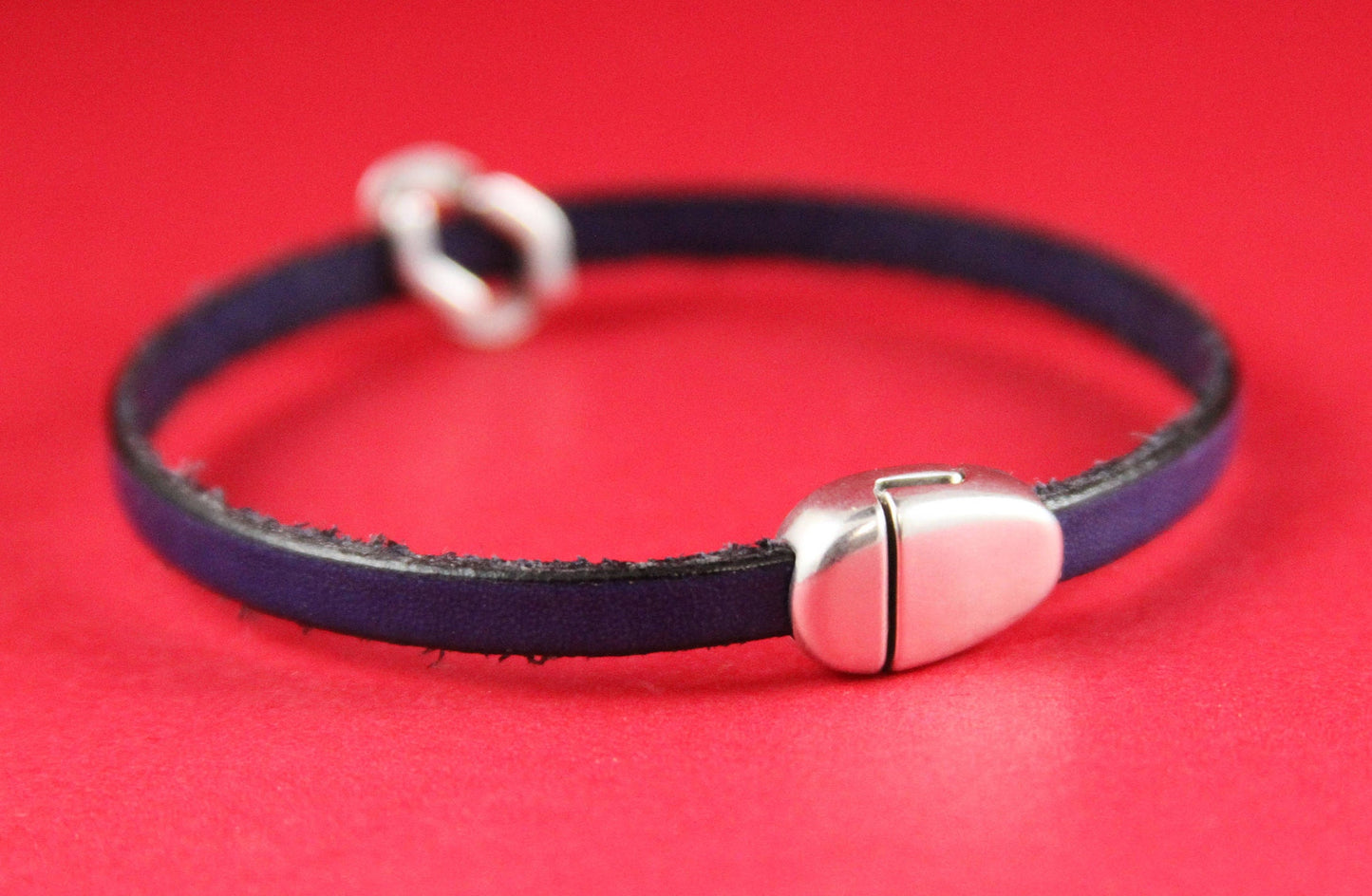 FC0141>>MADE IN EUROPE zamak  clasp, 5mm flat cord clasp, bracelet clasp, flat cord clasp Qty1