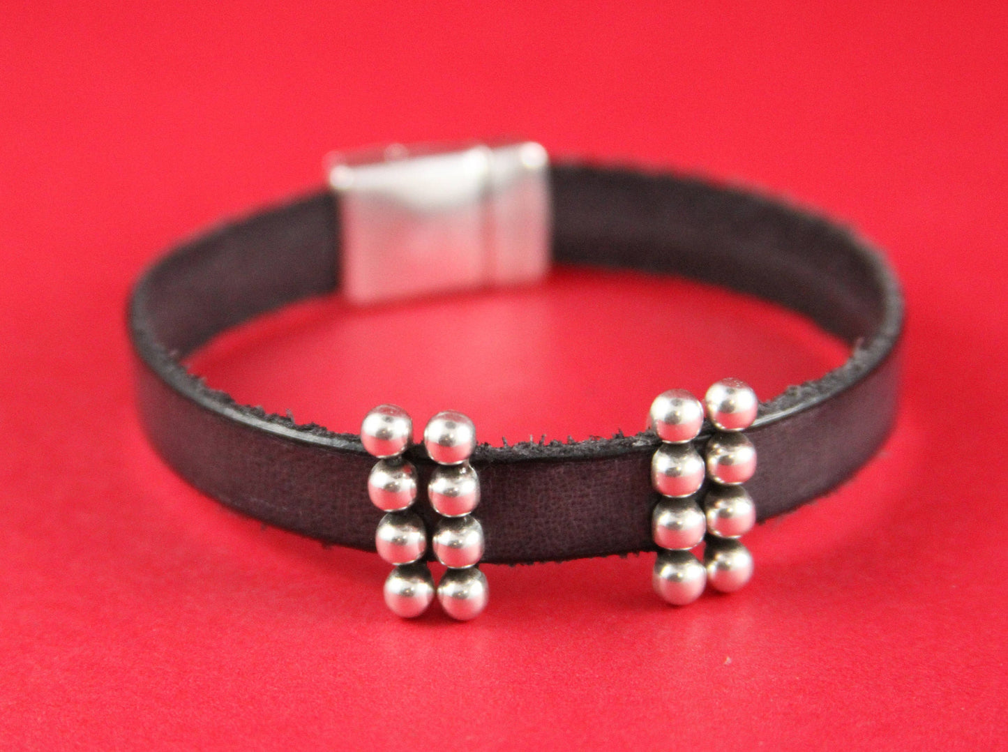 FS0191>>MADE in EUROPE 4 zamak beaded sliders, 10mm flat cord sliders, 10mm leather cord zamak sliders, zamak sliders Qty4