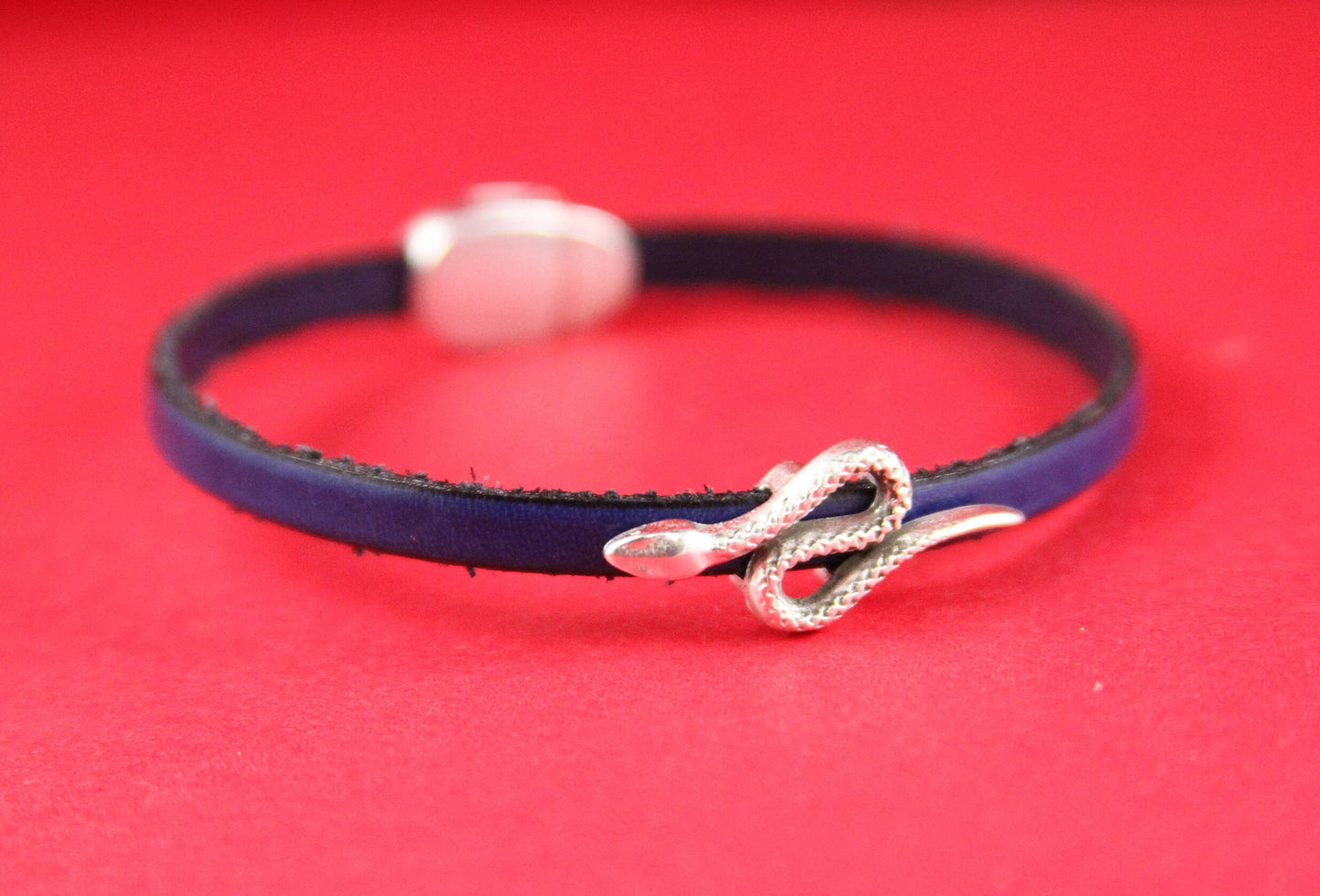 FS0179>>MADE in EUROPE 2 zamak snake sliders, silver snake sliders, 5mm flat cord snake slider qty2