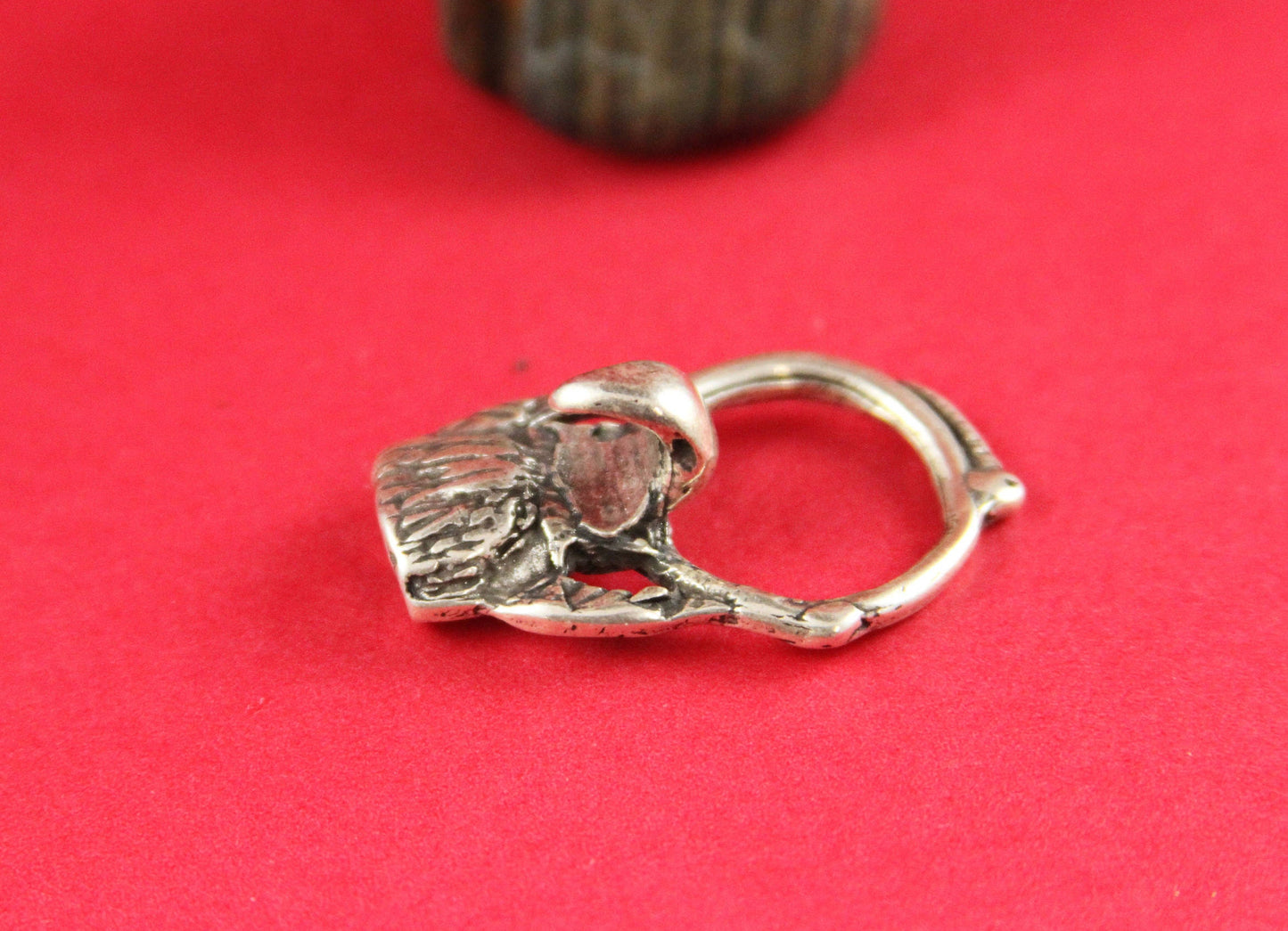 FC0158>>MADE in EUROPE zamak eagle oval hook clasp, silver hook clasp, bracelet zamak hook clasp (77920/10) qty1