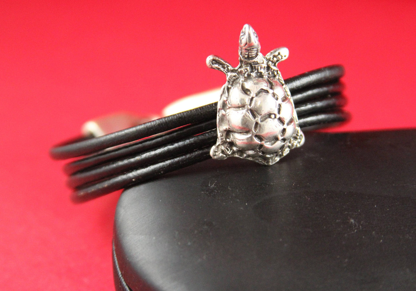 FS0160>>MADE in EUROPE turtle zamak slider, 10mm flat cord slider, 10mm leather cord turtle slider, zamak sliders Qty1
