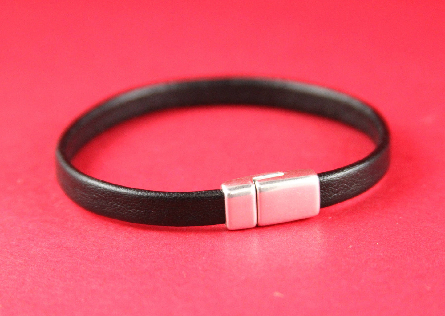 FC0228>>MADE in EUROPE zamak flat 6mm cord clasp, zamak clasp, zamak clasp, 6mm flat cord clasp, Qty1