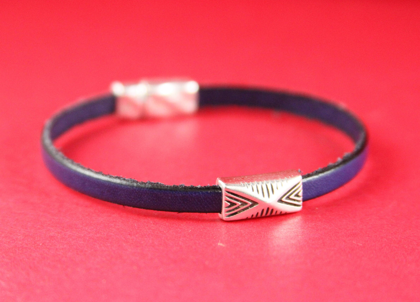 FS0170>>MADE IN EUROPE 2 zamak sliders for 5mm flat cord, flat leather cord slider, bracelet spacer, bracelet slider qty2