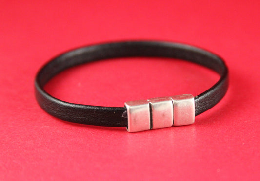 FC0030>>MADE in EUROPE zamak flat 6mm cord clasp, zamak clasp, zamak clasp, 6mm flat cord clasp  Qty1