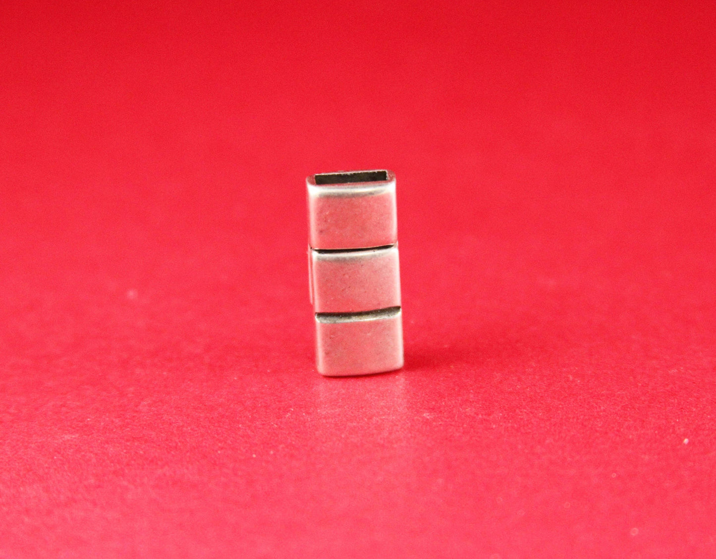 FC0030>>MADE in EUROPE zamak flat 6mm cord clasp, zamak clasp, zamak clasp, 6mm flat cord clasp  Qty1