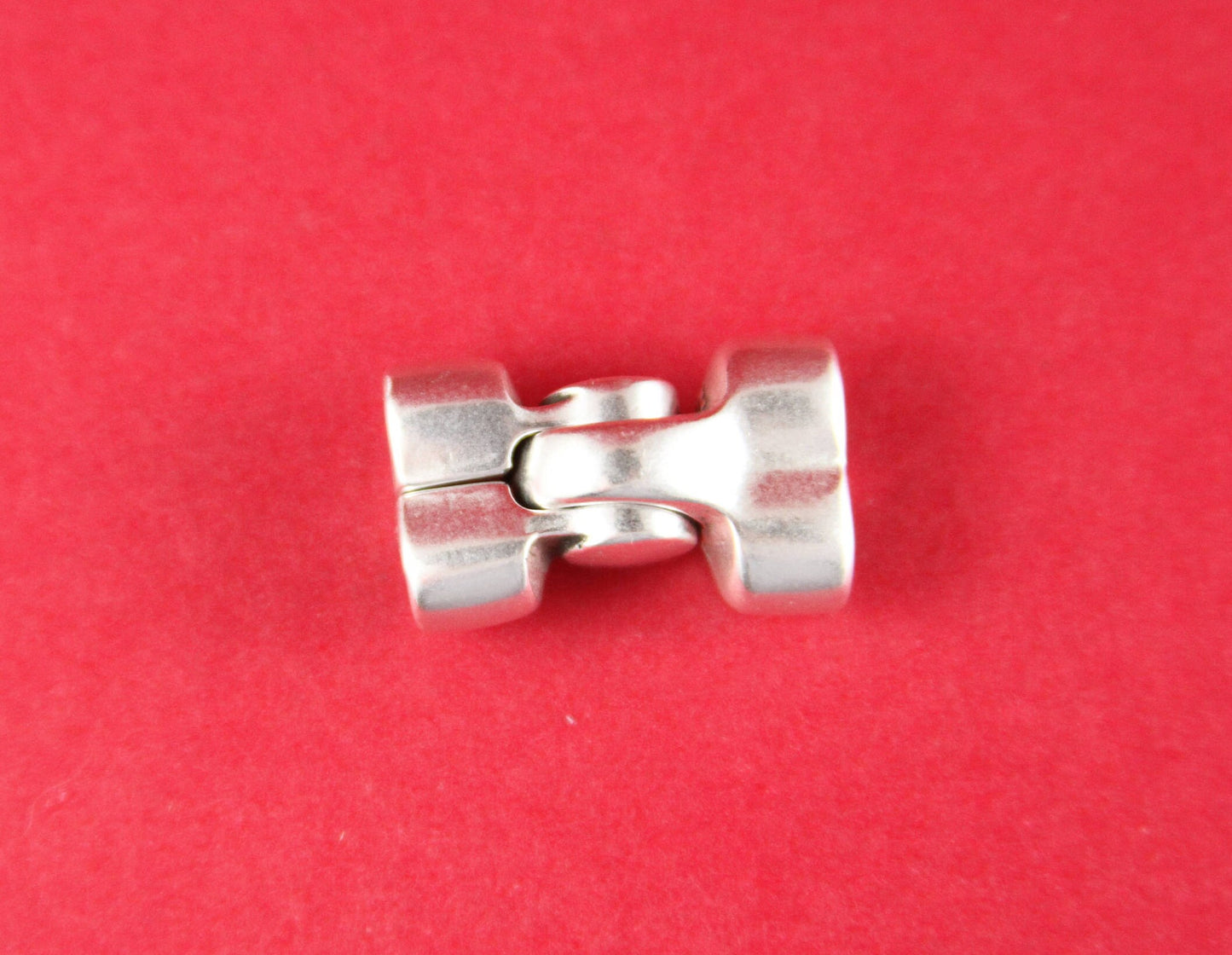 RC0021>>MADE in EUROPE zamak 5mm cord clasp, double clasp, two strand bracelet zamak clasp Qty1