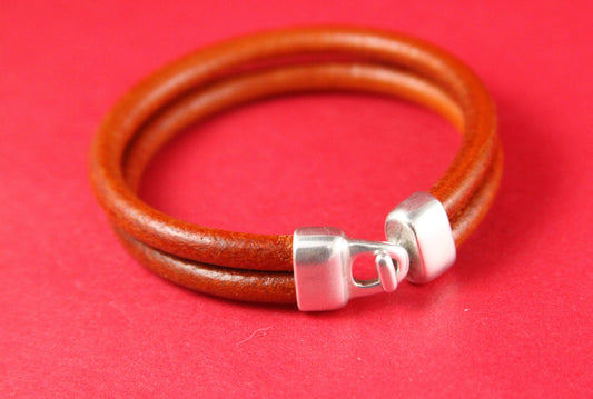 RC0108>>MADE in EUROPE zamak hook clasp, double strand hook clasp, 5mm round zamak clasp (PF8678) Qty1