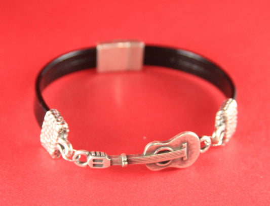 C0077>>MADE in EUROPE zamak guitar connector, bracelet connector, bracelet guitar connector qty 1