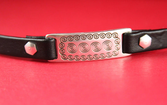 C0018>>MADE in EUROPE zamak connector, 10mm cord connector, flat 10mm leather cord connector  Qty 1