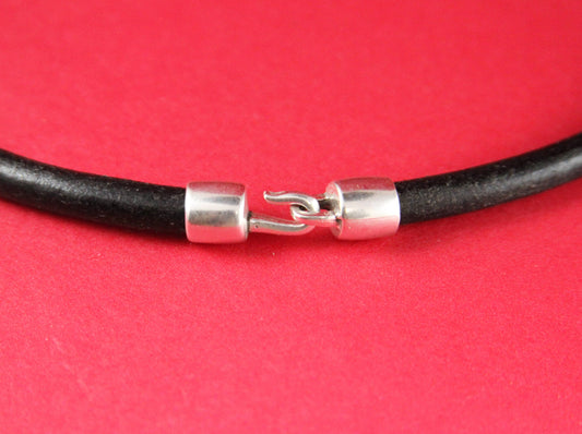 RC0027>>MADE in EUROPE zamak 6mm hook clasp, round cord clasp, 6mm cord hook clasp, bracelet zamak hook, zamak clasp (8755/8050-0077) Qty1