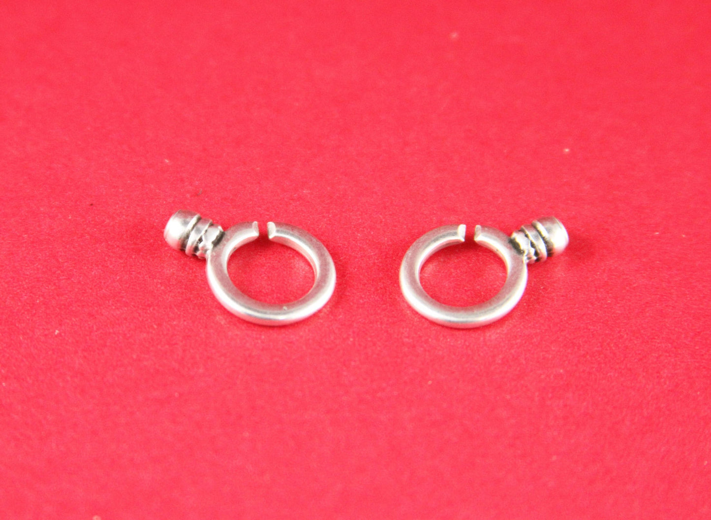 RC0177>>MADE in EUROPE 2 zamak hook clasps for round leather cord, zamak hook clasp (11061-0077) qty2sets
