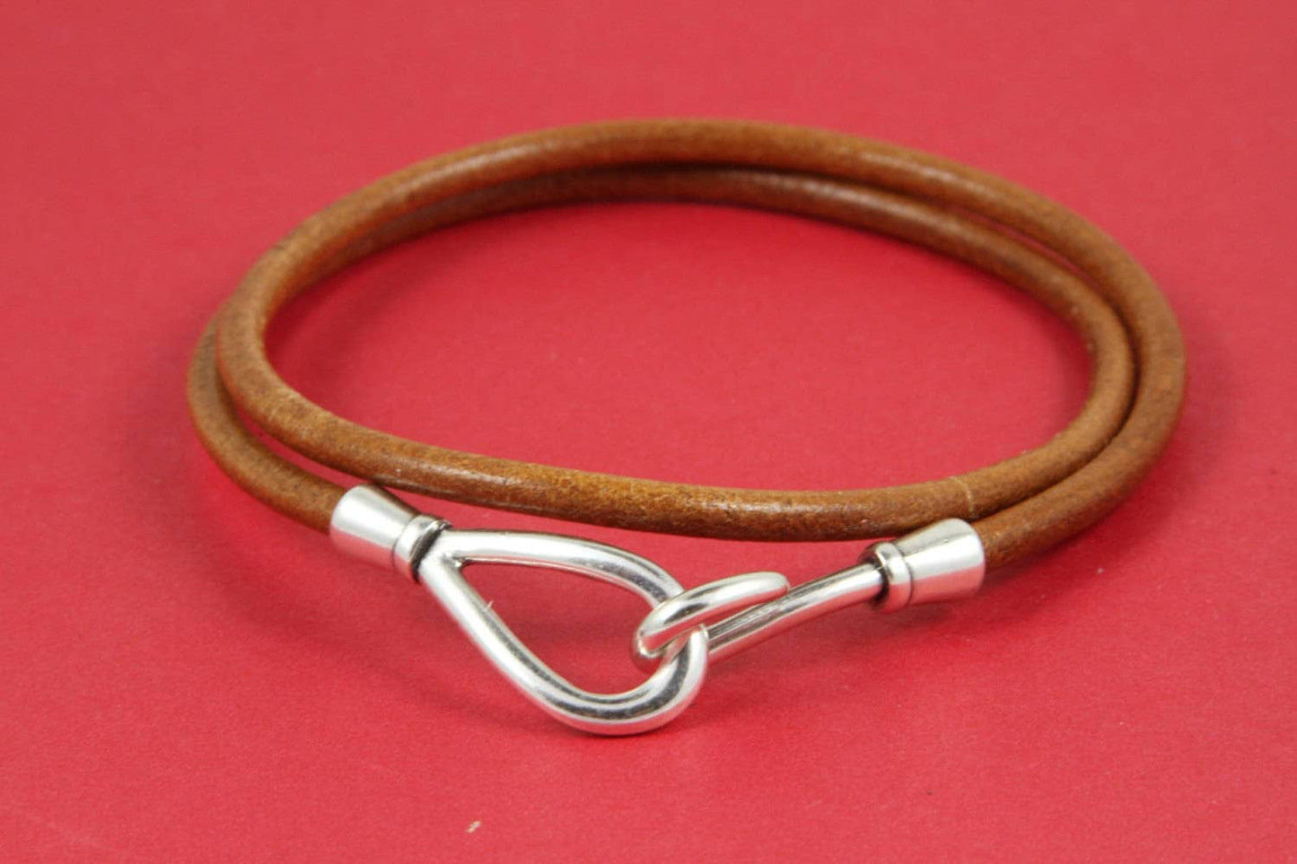 RC0015>>MADE in EUROPE zamak hook clasp, round cord hook, 4mm cord hook clasp, 4mm round cord hook clasp (ng0542-027) Qty1