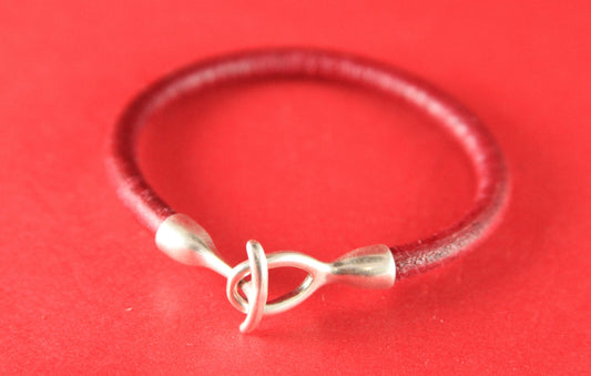 RC0040>>MADE in EUROPE zamak hook clasp, round cord clasp,  bracelet zamak hook, zamak clasp (ng0093-027) Qty1