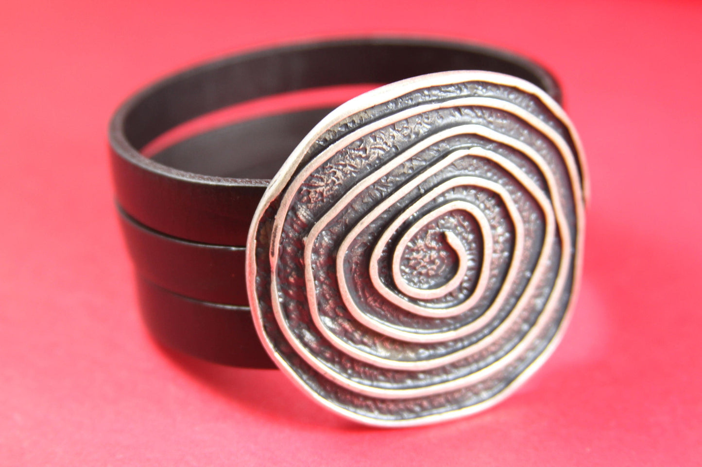 C0103>>MADE IN EUROPE flat cord zamak connector, zamak large swirl connector, large spiral connector, 30mm flat cord slider Qty1