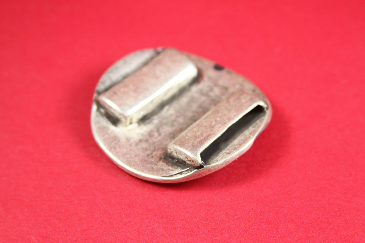 C0103>>MADE IN EUROPE flat cord zamak connector, zamak large swirl connector, large spiral connector, 30mm flat cord slider Qty1