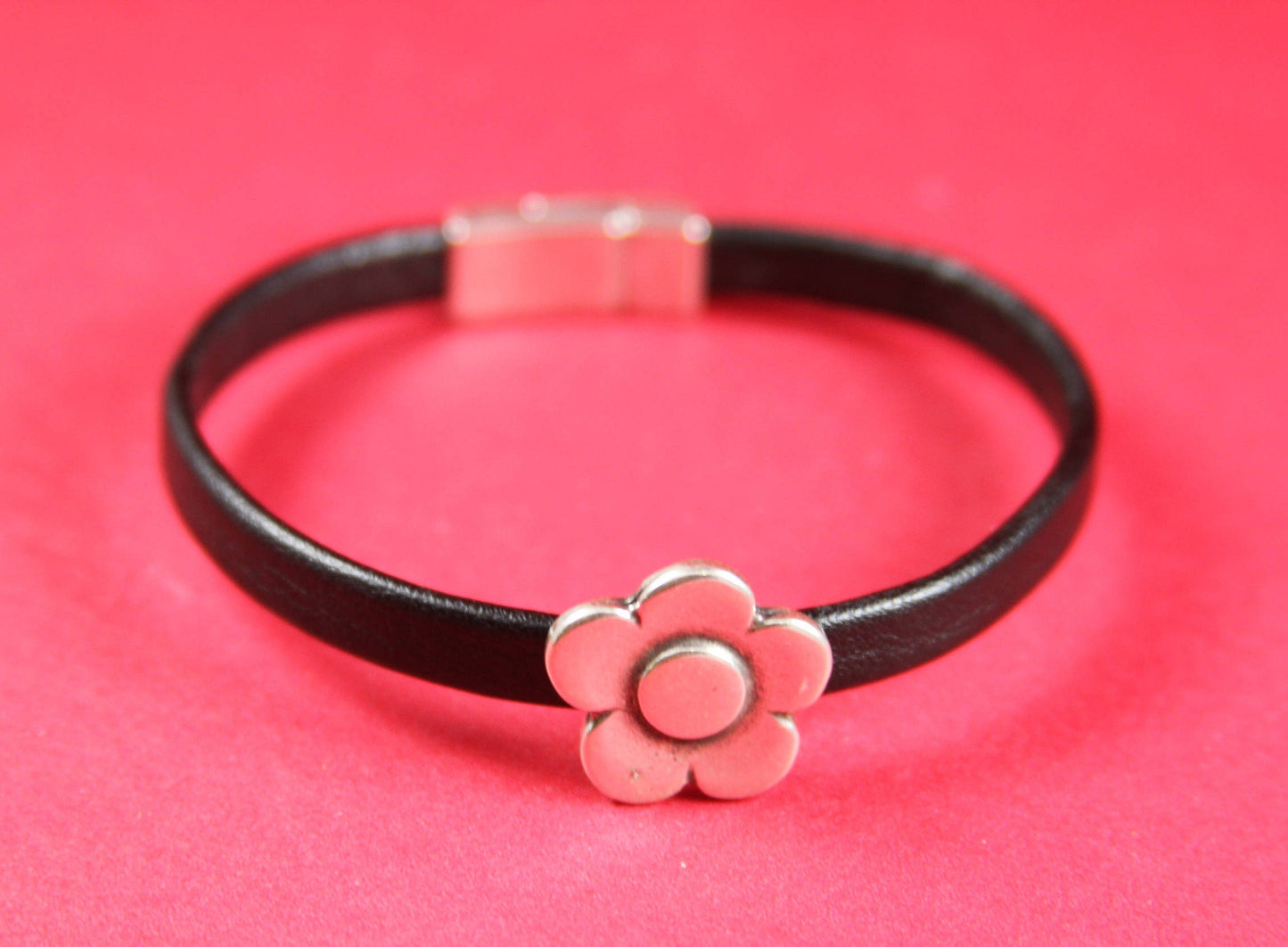 FS0305>>MADE IN EUROPE 2 zamak flower sliders 6mm flat cord, sunflower slider for 6mm flat cord  Qty2