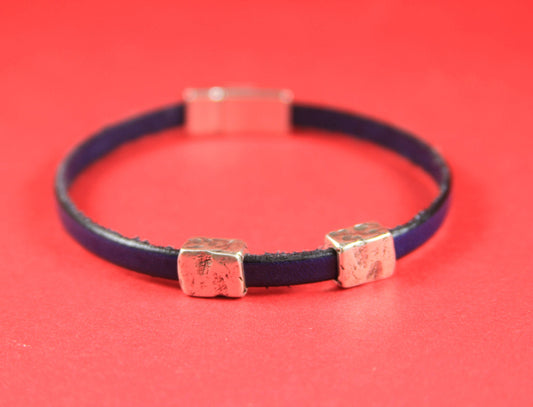 FS0293>>MADE in EUROPE 2 zamak hammered sliders for 5mm cord, flat cord slider, zamak hammered slider qty2
