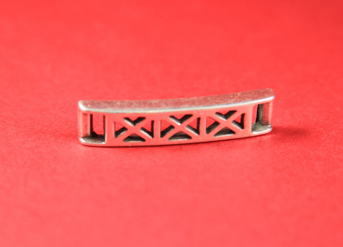 C0006>>MADE in EUROPE  flat cord zamak connector, 5mm cord connector, 6mm cord slider Qty1