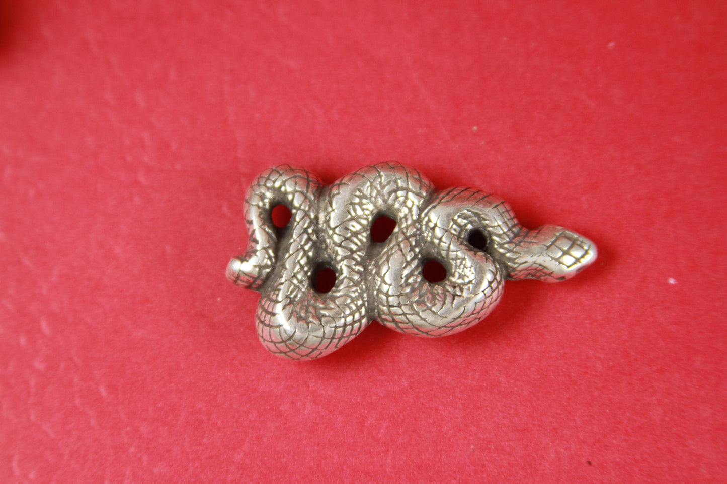 FS0007>>MADE in EUROPE  zamak snake slider, 10mm flat cord slider, 10mm leather cord snake slider, zamak slider Qty1