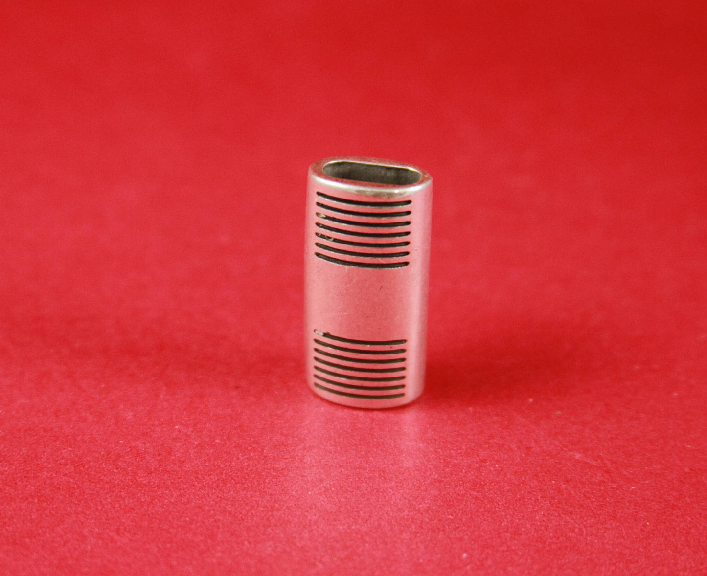 LS0039>>MADE in EUROPE zamak slider tube, 10x5mm licorice cord slider, large tube slider, 10x5mm tube slider Qty1