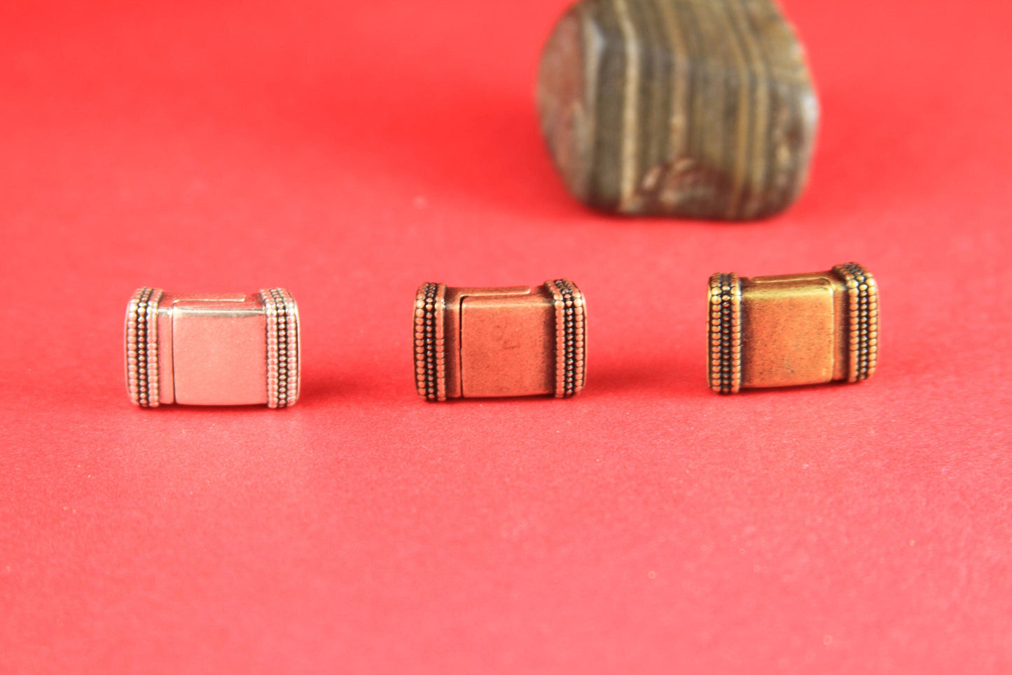 FC0187>>MADE in EUROPE zamak clasp, 10mm flat cord clasp, flat leather cord clasp, bracelet clasp  Qty1