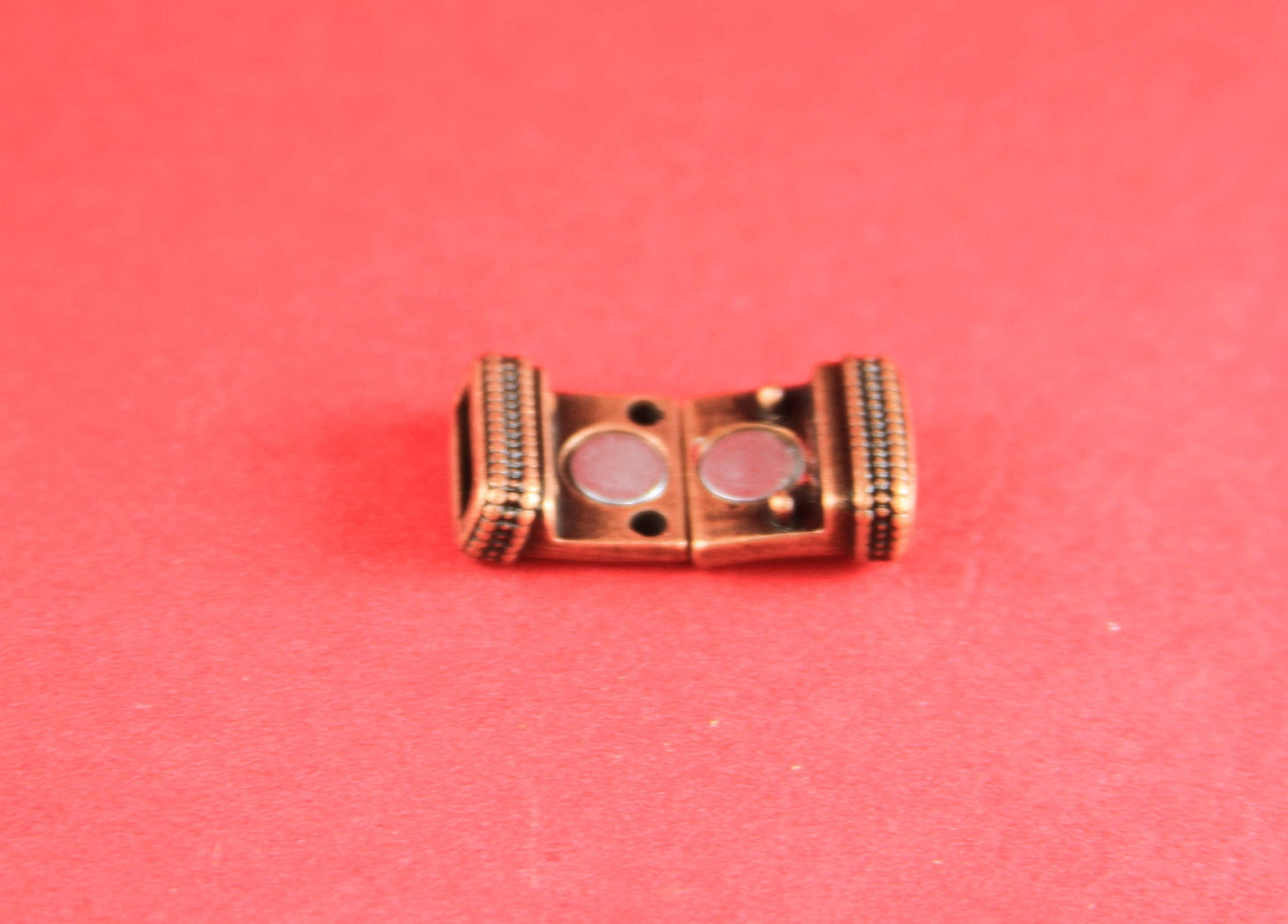 FC0187>>MADE in EUROPE zamak clasp, 10mm flat cord clasp, flat cord copper clasp, copper clasp  Qty1