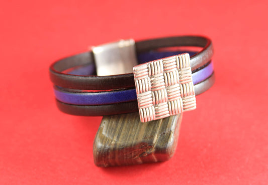 FS0155>>MADE in EUROPE zamak square slider, square woven slider, 20mm square braided slider, 20mm zamak slider (CE93PI) qty1