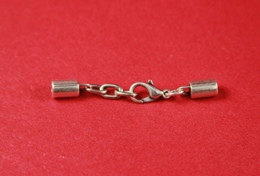 RC0034>>MADE in EUROPE 1 set of 2mm cord adjustable clasp , round cord clasp, 2mm cord hook clasp, 2mm round cord hook clasp (75841/02)Qty1