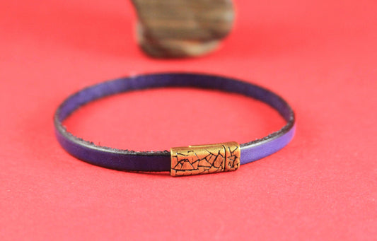 FC0262>>MADE in EUROPE 5mm flat cord zamak magnetic clasp, 5mm bronze magnetic clasp, 5mm cord clasp, zamak clasp (TM5X2KRG) Qty1