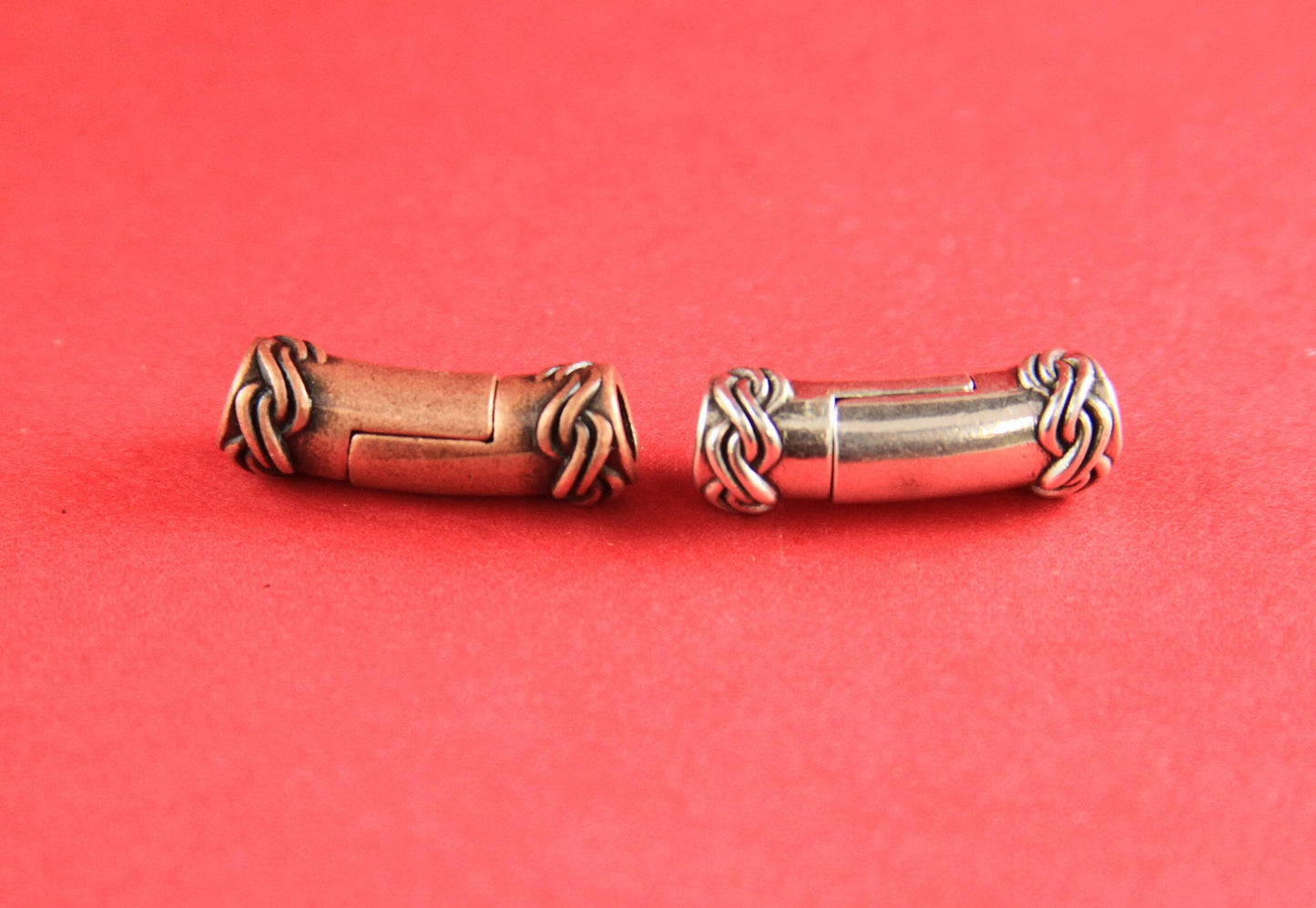 RC0033>>MADE IN EUROPE 5mm cord magnetic clasp, 5mm round leather cord clasp, round cord zamak clasp (TM5CFC) Qty1