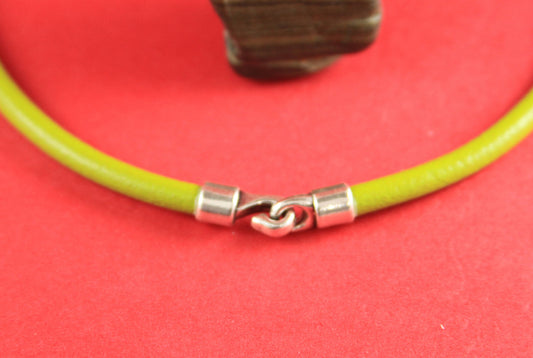 RC0063>>MADE in EUROPE zamak hook clasp, round cord clasp, 5.5mm cord clasp, bracelet zamak hook, zamak clasp (CR23S) Qty1