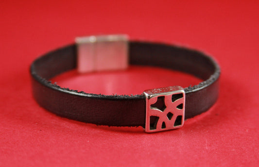 FS0323>> MADE IN EUROPE 2 zamak square sliders, slider for flat cord, 10mm flat cord slider (Ablz169) Qty2