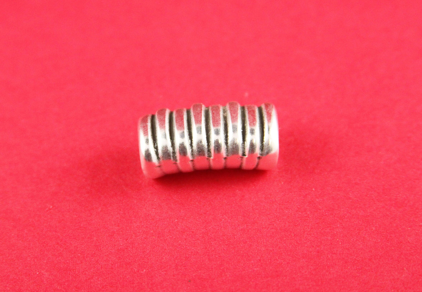 LS0020>>MADE in EUROPE zamak slider tube, licorice slider, licorice cord zamak slider, large tube slider, 10x6mm tube slider, Qty1