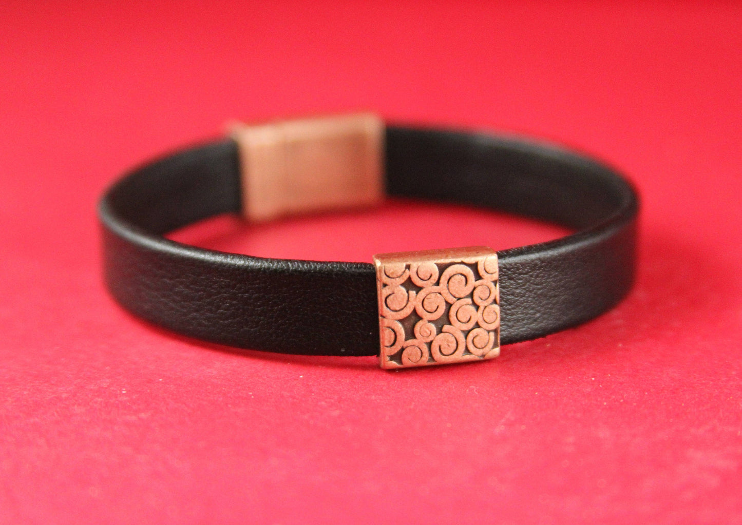 FS0175>>MADE in EUROPE 2 zamak swirl sliders, copper square slider, 10mm flat cord slider, 10mm flat cord swirl slider qty2