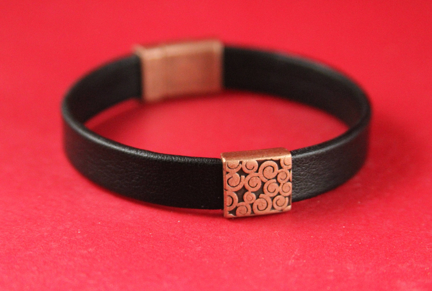FS0175>>MADE in EUROPE 2 zamak swirl sliders, copper square slider, 10mm flat cord slider, 10mm flat cord swirl slider qty2