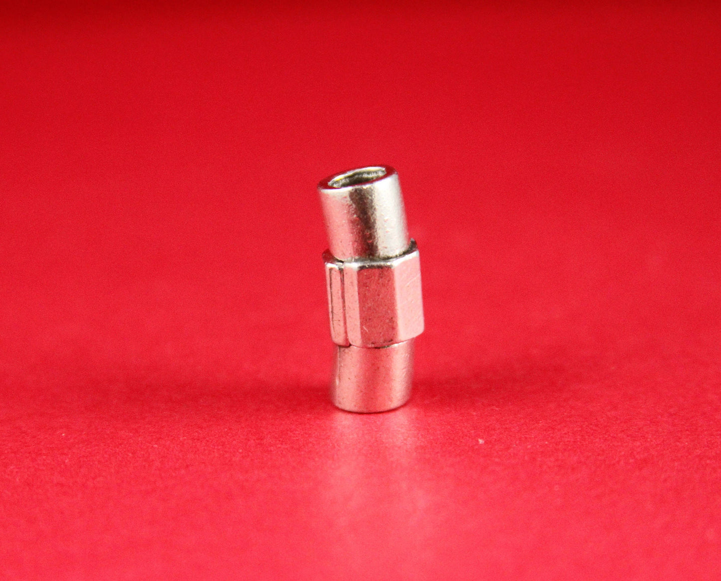 RC0030>>MADE IN EUROPE 5mm cord clasp, 5mm round leather cord clasp, round cord zamak clasp Qty1