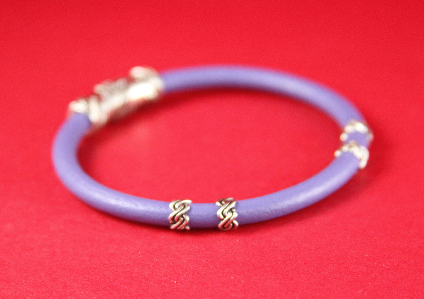 13/4 MADE in EUROPE 4 zamak silver tubes, 5mm hole zamak tube slider, 5mm round cord sliders, round cord tube  (F853S) qty4