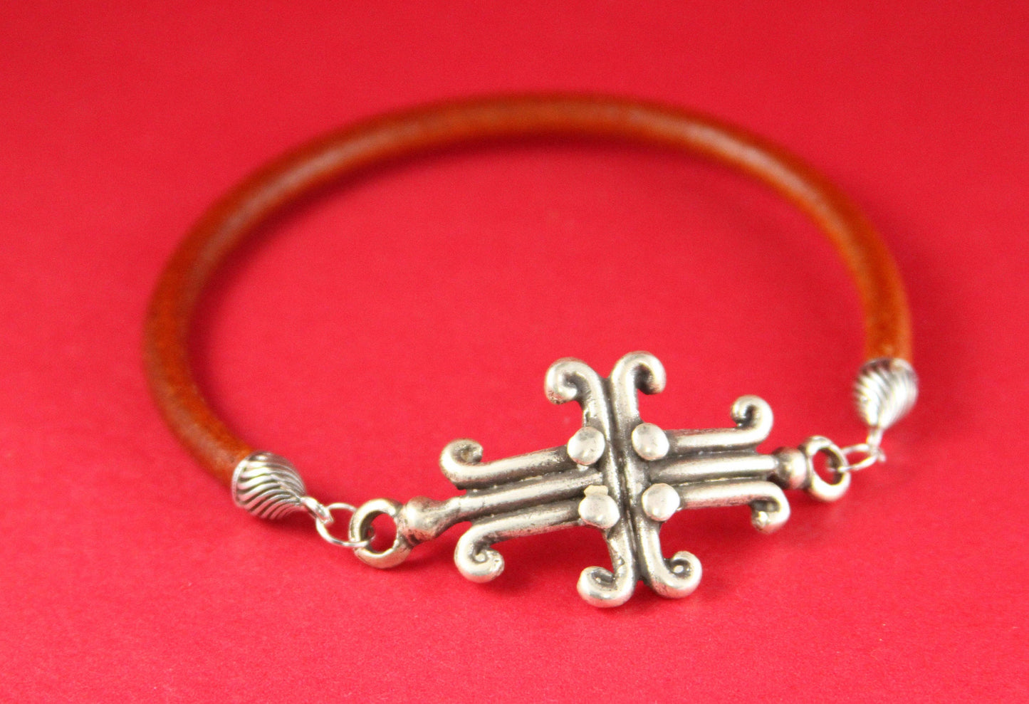 6/6 MADE in EUROPE 4 zamak cord end caps, 5mm round cord ends, round cord end caps, silver cord end caps (CR40/5S) Qty4